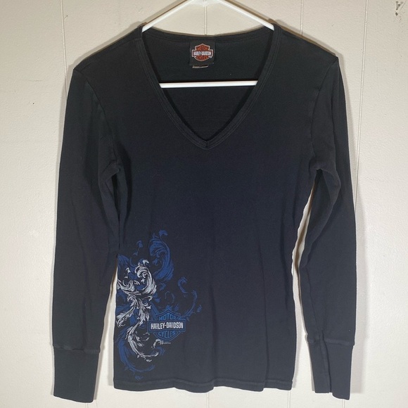 Harley-Davidson Black Long Sleeve Shirt Mesa Arizona medium biker‎ 2010 - Picture 1 of 11